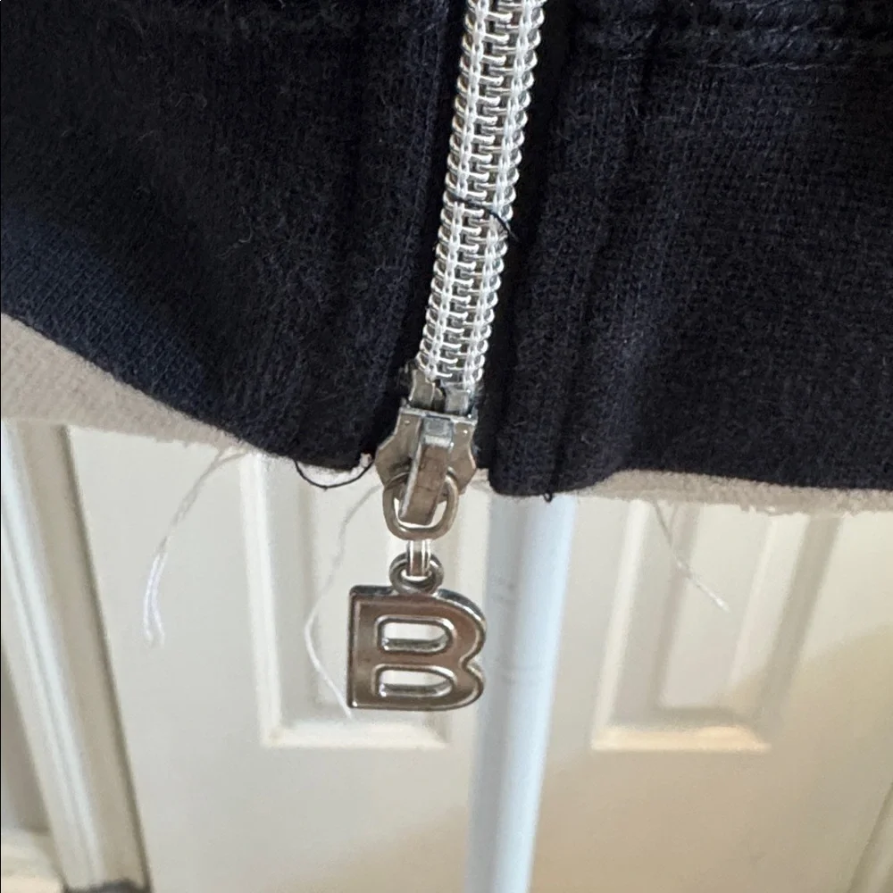 BCBG MaxAzria Vintage Black Hooded Jacket with Rhinestone & Studded Accents - Picture 6 of 12